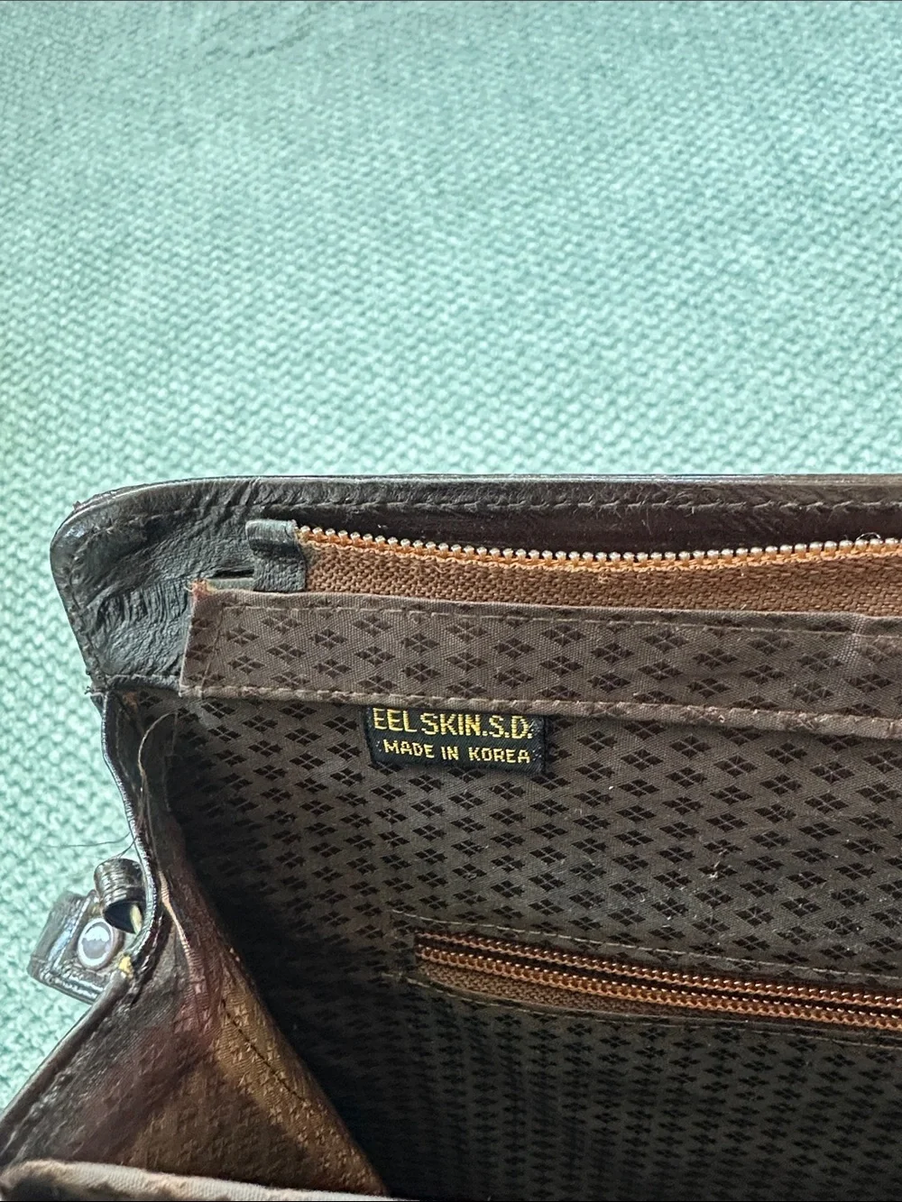 Vintage Eel Skin Bag from Korea